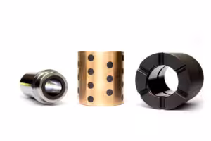 Image of bearings; graphite impregnated bronze bearings