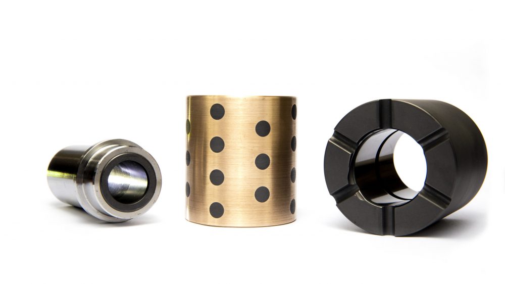 Image of bearings; graphite impregnated bronze bearings